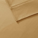 600 Thread Count Casual 100% Pima Cotton Sateen 7pcs Sheet Set in Gold
