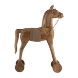 Sagebrook Home Contemporary Wood, 27"h Horse, Brown 17671 Brown Wood