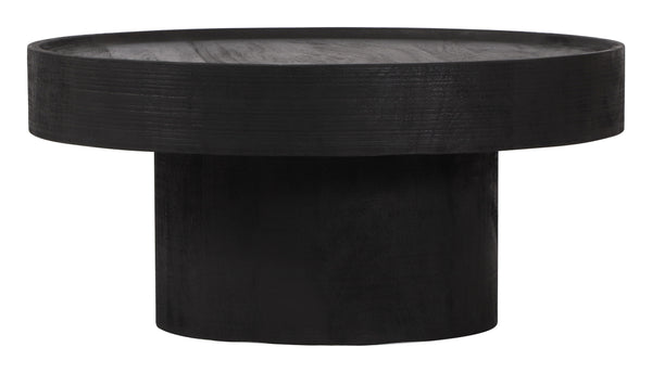 Zuo Modern Watson Mango Wood Modern Commercial Grade Coffee Table Black Mango Wood