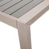 Noble House Navan Outdoor Dining Table, Silver