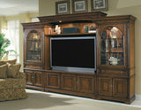 Hooker Furniture Brookhaven Traditional-Formal Home Theater Group in Hardwood Solids with Cherry Veneers 281-70-222