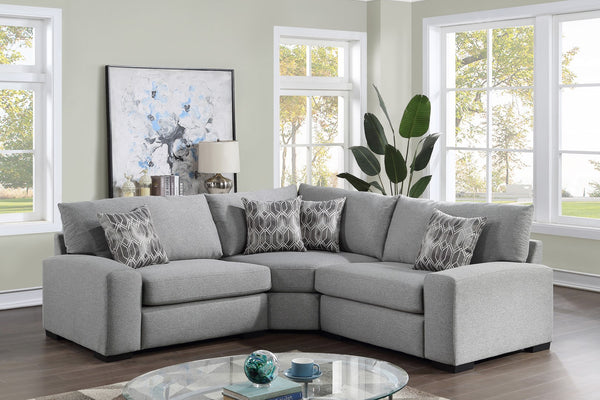Porter Designs Clayton Modern Modern Sectional Gray 01-33C-05-5346-KIT