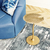 Zuo Modern Lily Aluminum Modern Commercial Grade Side Table Gold Aluminum