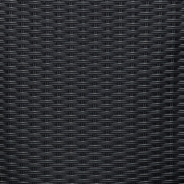 Zuo Modern Zaragoza Steel, Polyethylene Modern Commercial Grade Dining Chair Set - Set of 2 Black Steel, Polyethylene