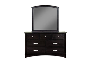 Alpine Furniture Madison Mirror, Dark Espresso 1688-06 Dark Espresso Plantation Mahogany Solids & Okoume Veneer 42 x 1.5 x 40