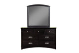 Alpine Furniture Madison Mirror, Dark Espresso 1688-06 Dark Espresso Plantation Mahogany Solids & Okoume Veneer 42 x 1.5 x 40