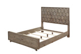 Alpine Furniture Shimmer Queen Panel Bed, Antique Grey 6600-01Q Antique Grey Pine Solids & Veneer 64 x 87.5 x 54