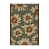 Melody Indoor/ Outdoor Floral 5 x 8 Area Rug