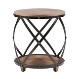 Cirque Traditional Bent Metal Accent Table