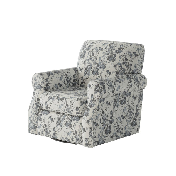 Fusion 602S-C Transitional Swivel Chair 602S-C Freesia Denim Swivel Chair