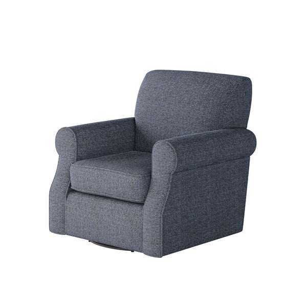 Fusion 602S-C Transitional Swivel Chair 602S-C Sugarshack Navy Swivel Chair