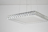 Bethel Chrome LED Chandelier in Stainless Steel & Crystal