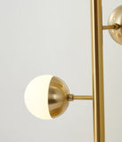 Bethel Brass Table Lamp in Metal & Glass