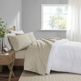 600 Thread Count Casual 100% Pima Cotton Sateen Antimicrobial Sheet Set