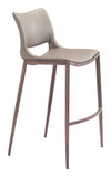 EE2648 100% Polyurethane, Plywood, Steel Modern Commercial Grade Bar Chair Set - Set of 2