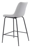English Elm EE2714 100% Polyurethane, Plywood, Steel Modern Commercial Grade Counter Chair White, Black 100% Polyurethane, Plywood, Steel