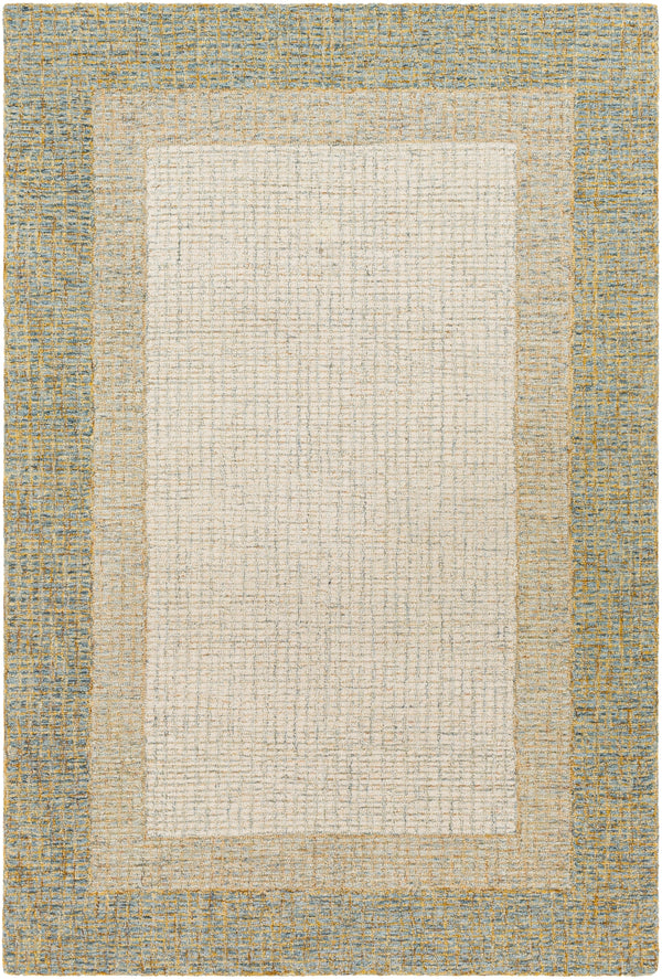 Elena EAE-2301 Modern Wool Rug EAE2301-8RD Sage, Tan, Beige, Cream 100% Wool 8' Round