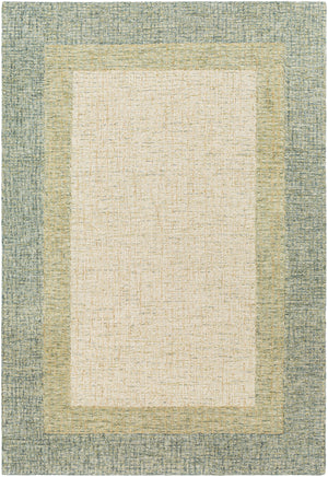 Elena EAE-2302 Modern Wool Rug EAE2302-8RD Sage, Olive, Beige, Cream 100% Wool 8' Round