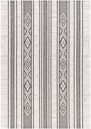 Eagean EAG-2352 Global Polypropylene Rug EAG2352-81012 Black, White, Medium Gray 100% Polypropylene 8'10" x 12'