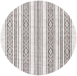 Eagean EAG-2352 Global Polypropylene Rug EAG2352-710RD Black, White, Medium Gray 100% Polypropylene 7'10" Round