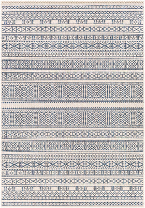 Eagean EAG-2357 Global Polypropylene Rug EAG2357-81012 Bright Blue, Navy, Pale Blue, White 100% Polypropylene 8'10" x 12'