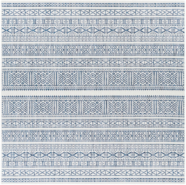 Eagean EAG-2357 Global Polypropylene Rug EAG2357-710SQ Bright Blue, Navy, Pale Blue, White 100% Polypropylene 7'10" Square