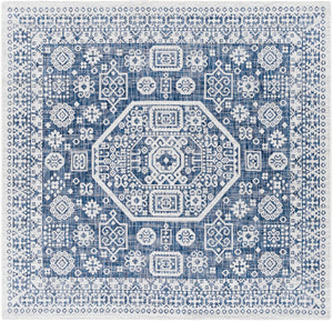 Eagean EAG-2358 Global Polypropylene Rug EAG2358-67SQ Bright Blue, Navy, Pale Blue, White 100% Polypropylene 6'7" Square