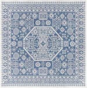 Eagean EAG-2358 Global Polypropylene Rug EAG2358-710SQ Bright Blue, Navy, Pale Blue, White 100% Polypropylene 7'10" Square