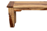 Porter Designs Taos Solid Sheesham Wood Natural Dining Bench Natural 07-196-13-9016