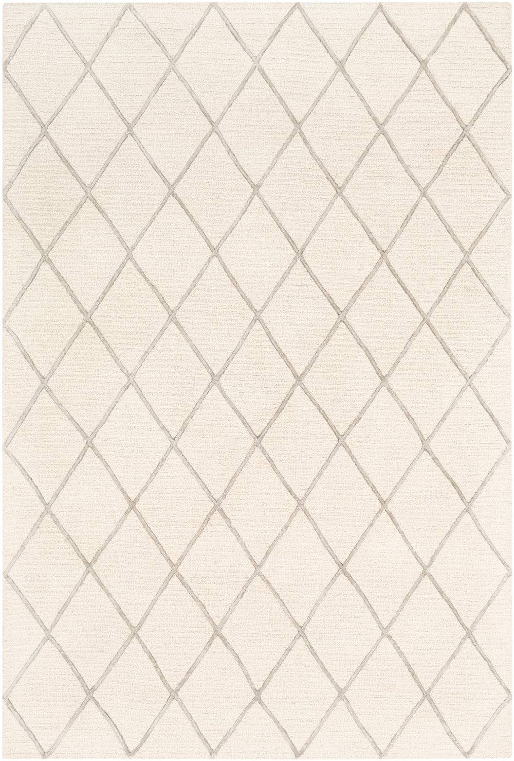 Eaton EAT-2303 Modern Wool, Viscose Rug EAT2303-912 Cream, Taupe 80% Wool, 20% Viscose 9' x 12'