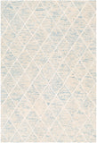 Eaton EAT-2304 Modern Wool, Viscose Rug EAT2304-912 Ice Blue, Denim, Ivory, Cream 80% Wool, 20% Viscose 9' x 12'