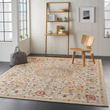 Nourison Majestic MST03 Persian Machine Made Loom-woven Indoor only Area Rug Sand 7'9" x 9'9" 99446713179