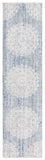 Safavieh Ebony 106 Antique Hand Tufted Rug Blue / Ivory EBN106M-8