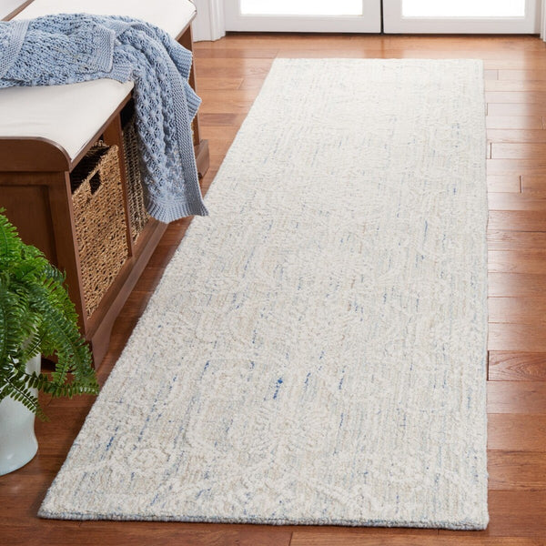 Safavieh Ebony 111 Antique Hand Tufted Rug Teal / Ivory EBN111J-8