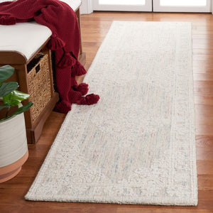 Safavieh Ebony 113 Antique Hand Tufted Rug Light Grey / Ivory EBN113F-8