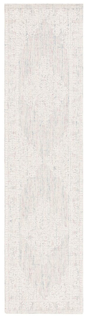 Safavieh Ebony 113 Antique Hand Tufted Rug Light Grey / Ivory EBN113F-8