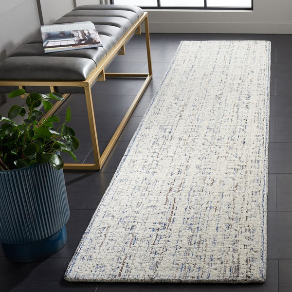 Safavieh Ebony 115 Antique Hand Tufted Rug Blue / Ivory EBN115M-8