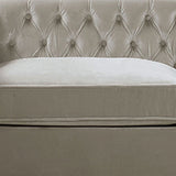 Da Vinci Silver Velvet Sofa