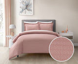 Tyson Blush Queen 3pc Duvet Set