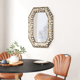 Zuo Modern Kin Steel, MDF, Glass Modern Commercial Grade Mirror Antique Gold Steel, MDF, Glass