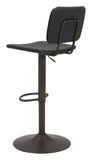 English Elm EE2808 100% Polyurethane, Plywood, Steel Modern Commercial Grade Bar Chair Vintage Black, Dark Bronze 100% Polyurethane, Plywood, Steel