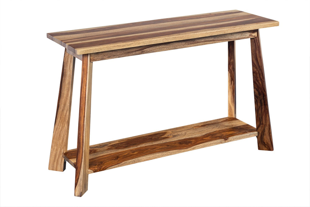 Porter Designs Kalispell Solid Sheesham Wood Natural Console Table Natural 05-116-10-PDU125