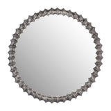 Sagebrook Home Contemporary Metal,29",ring Texture Mirror,brushed Nickel 17434 Silver 