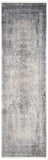 Eclipse 100 Eclipse 134 Transitional Power Loomed 80% Viscose & 20% Acrylic Rug Ivory / Charcoal