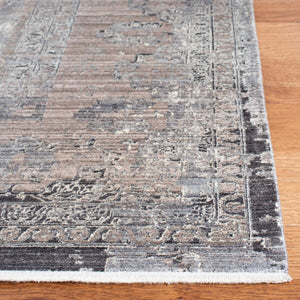 Eclipse 100 Eclipse 134 Transitional Power Loomed 80% Viscose & 20% Acrylic Rug Beige / Grey