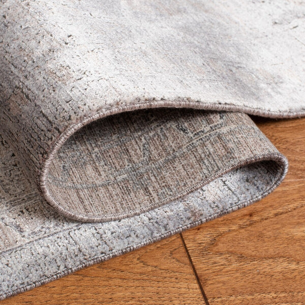 Eclipse 100 Eclipse 134 Transitional Power Loomed 80% Viscose & 20% Acrylic Rug Beige / Grey