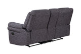 Porter Designs Socorro Reclining Console Loveseat Contemporary Reclining Love Gray 03-201-02-7626