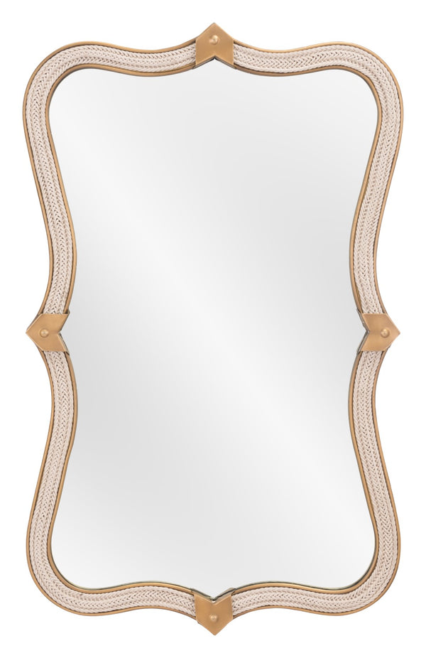 Zuo Modern Hillegass Steel, MDF, Glass Modern Commercial Grade Mirror Gold Steel, MDF, Glass