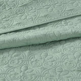 Quebec Transitional 100% Polyester Solid Reversible Bedspread Set