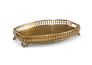Gallery Tray - Elegant Solid Brass Design with Stunning Cast Surface, Perfect for Home Décor Use